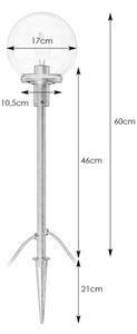 Markslöjd 107283 - Lampada LED da esterno GARDEN24 LED/3W/24V 81 cm IP44 nero/trasparente