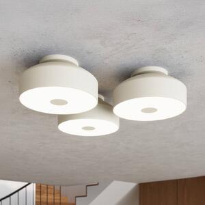 Plafoniera soffitto CLARO SOLLUX LIGHTING, dimmerabile, Crema / Ambra, Soggiorno / Sala da pranzo, Metallo, Plafoniera