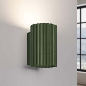Applique da parete ALORA SOLLUX LIGHTING, dimmerabile, Verde, Soggiorno / Sala da pranzo, Alluminio, Applique