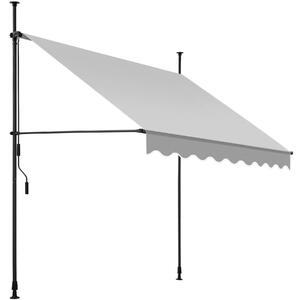 Tectake tenda a morsetto con manovella, altezza regolabile