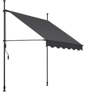 Tectake tenda a morsetto con manovella, altezza regolabile