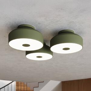 Plafoniera soffitto CLARO SOLLUX LIGHTING, dimmerabile, Verde, Soggiorno / Sala da pranzo, Metallo, Plafoniera