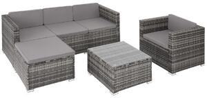 TecTake GmbH 404784 salottino in rattan lignano con poltrona