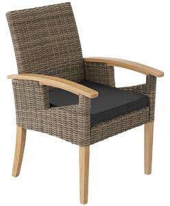 TecTake GmbH 404807 sedia in rattan rosarno