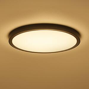 Calex Plafoniera smart Smart HALO, dimmerabile, Nero, Soggiorno / Sala da pranzo, Plastica, Moderno