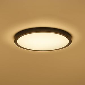 Calex Plafoniera smart Smart HALO, dimmerabile, Nero, Soggiorno / Sala da pranzo, Plastica, Moderno