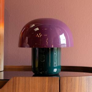 KARE Lampada da tavolo di design Mushroom, Violetto / Fucsia / Rosa, Soggiorno / Sala da pranzo, Metallo, Design, Lampada da tavolo