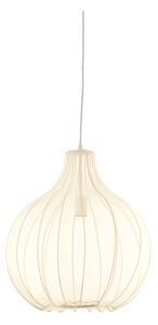 Lampadario beige con paralume in tessuto ø 50 cm Elati - Light & Living