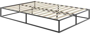 Tectake letto kyoto struttura in metallo con rete a doghe, 250 kg