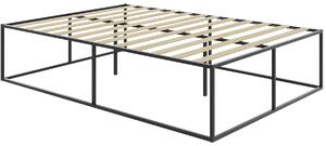 Tectake letto kyoto struttura in metallo con rete a doghe, 250 kg