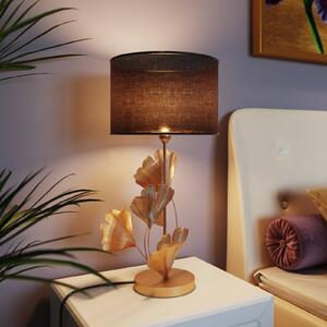 KARE Lampada da tavolo di design Flores, Ottone / Oro, Soggiorno / Sala da pranzo, Metallo, Design, Lampada da tavolo