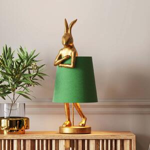 KARE Lampada da tavolo Animal Rabbit, Ottone / Oro, Soggiorno / Sala da pranzo, Plastica, Design, Lampada da tavolo