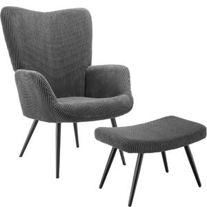 Tectake poltrona hygge imbottita, ergonomica, carico massimo 150 kg