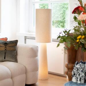 KARE Lampada da terra di design Marleen, Crema / Ambra, Soggiorno / Sala da pranzo, Tessuto / Stoffa / Seta, Design, Lampada da terra