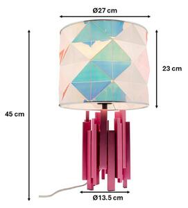KARE Lampada da tavolo di design Coachella Colore, Multicolore, Soggiorno / Sala da pranzo, Plastica, Design, Lampada da tavolo