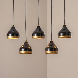 Lampada a sospensione Yildo Opviq, dimmerabile, Nero, Soggiorno / Sala da pranzo, Metallo, Moderno, Lampada a sospensione