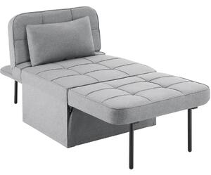 Tectake pouf letto 4 in 1 regolabile in 6 altezze