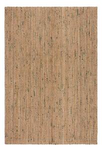 Tappeto verde/di colore naturale in iuta reversibile/tessuto a mano 120x170 cm Jute Boucle Green – Flair Rugs
