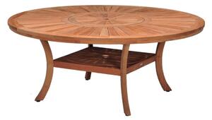 Tavolo da giardino Australia struttura e superficie in teak marrone per 6 persone Ø 180 cm