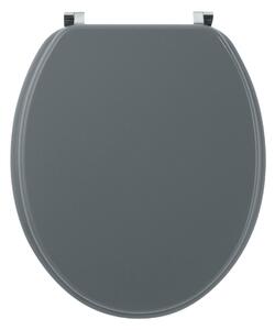Copriwater ovale Universale Woody WIRQUIN mdf grigio chiaro