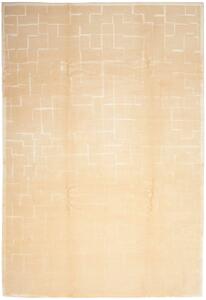 Tappeto Nepal Fine Nepal Geometrico Beige Crema Chiaro 200x300 Cm