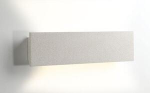 Applique led parker cemento bianco 12w 600lm 4000k ip65 40x10,2x4,5cm