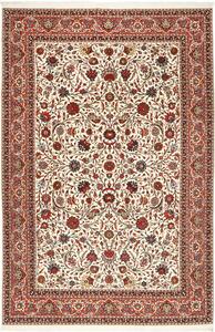 Tappeto Ilaam Persia Floreale Avorio Rosso 196x305 Cm