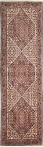 Tappeto Bidjar Persia Geometrico Rosso Crema 74x251 Cm