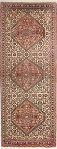 Tappeto Bidjar Persia Floreale Crema Rosso 63x158 Cm