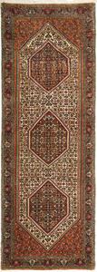 Tappeto Bidjar Persia Geometrico Terracotta Blu Scuro 76x211 Cm
