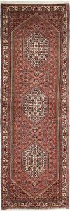Tappeto Bidjar Persia Astratto Rosso Mattone Beige 68x209 Cm