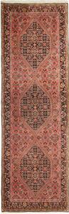 Tappeto Bidjar Persia Floreale Rosso Nero 66x208 Cm