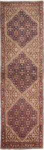 Tappeto Bidjar Persia Geometrico Blu Terracotta 70x252 Cm