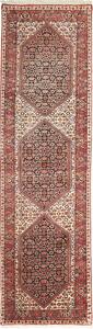 Tappeto Bidjar Persia Geometrico Rosso Beige 68x255 Cm
