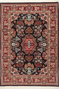 Tappeto Ilaam Persia Medaglione Blu Scuro Rosso 102x145 Cm