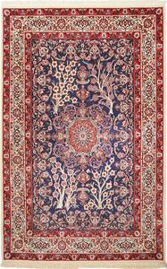 Tappeto Ilaam Persia Medaglione Blu Rosso 104x160 Cm