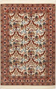 Tappeto Ilaam Persia Floreale Crema Rosso 105x156 Cm