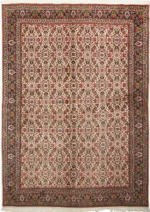 Tappeto Bidjar Con Seta Persia Floreale Crema Rosso 178x247 Cm