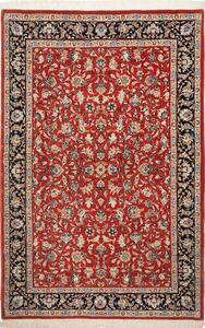 Tappeto Ilaam Persia Floreale Rosso Nero Blu 103x155 Cm