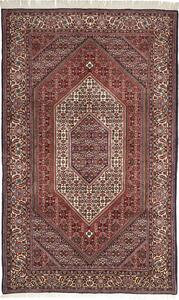 Tappeto Bidjar Persia Medaglione Rosso Crema 140x228 Cm