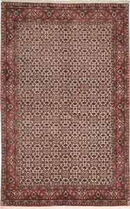 Tappeto Bidjar Persia Floreale Crema Rosso 138x216 Cm