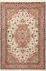 Tappeto Ilaam Persia Medaglione Avorio Salmone 131x194 Cm