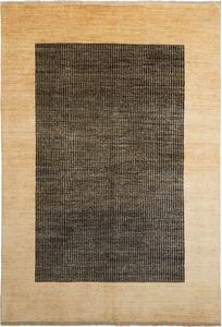Tappeto Shayan Pakistan Geometrico Antracite Sabbia 150x190 Cm