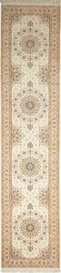 Tappeto Isfahan Persia Floreale Crema Beige 87x398 Cm
