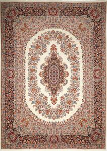 Tappeto Rawar Sherkat Persia Medaglione Crema Blu 291x403 Cm
