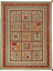 Tappeto Nimbaft Persia Astratto Turchese Acquamarina Rosso Rubino 210x274 Cm