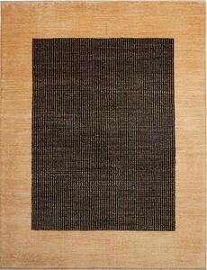 Tappeto Shayan Pakistan Geometrico Sabbia Marrone Scuro 153x215 Cm