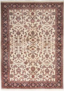 Tappeto Bidjar Con Seta Persia Floreale Crema Bordeaux 170x241 Cm