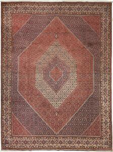 Tappeto Bidjar Persia Medaglione Mattone Blu 295x388 Cm