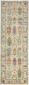 Tappeto Tribal Pakistan Geometrico Beige Multicolore 82x245 Cm